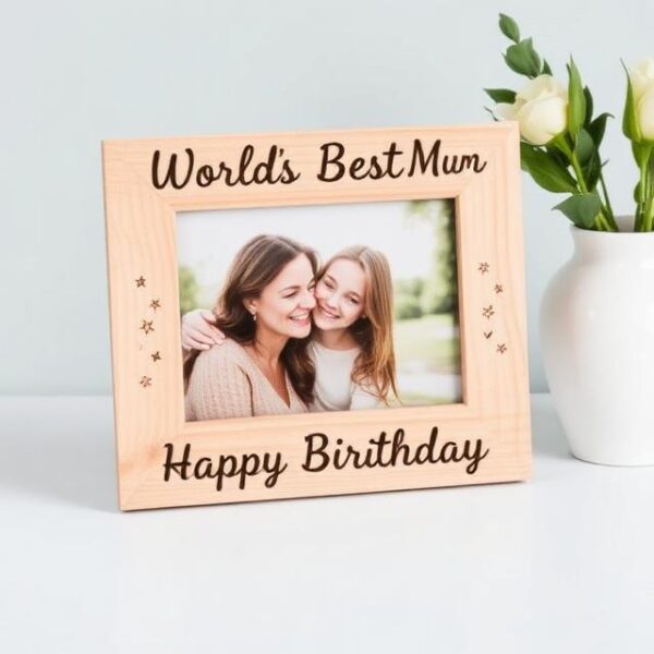 Personalised Wood Engraved Frame