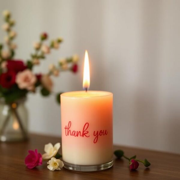 Thank You Candle